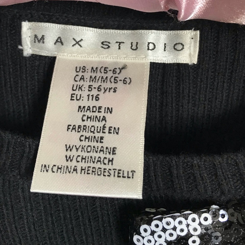 Max Studio Girls Sequin Sweater Dress - Picture 3 of 5